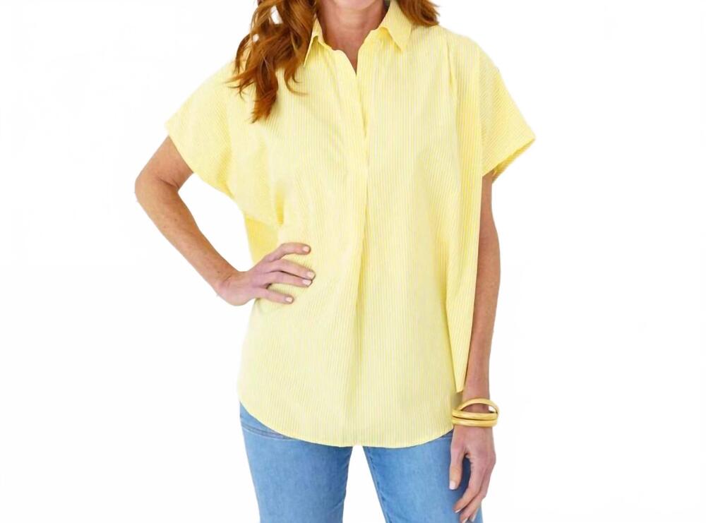 NEW CARYN LAWN kelly top in yellow